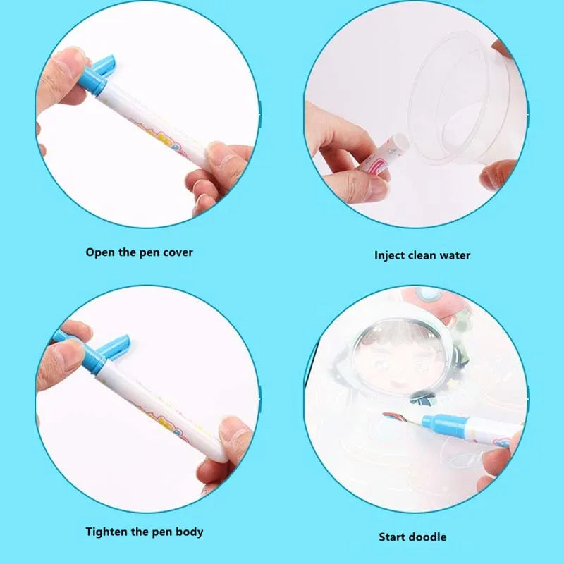 Magic Water Coloring Book Fun