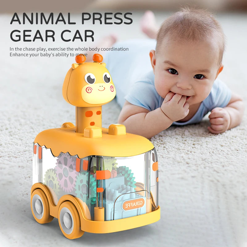 Animal Adventure Pull-Back Cars